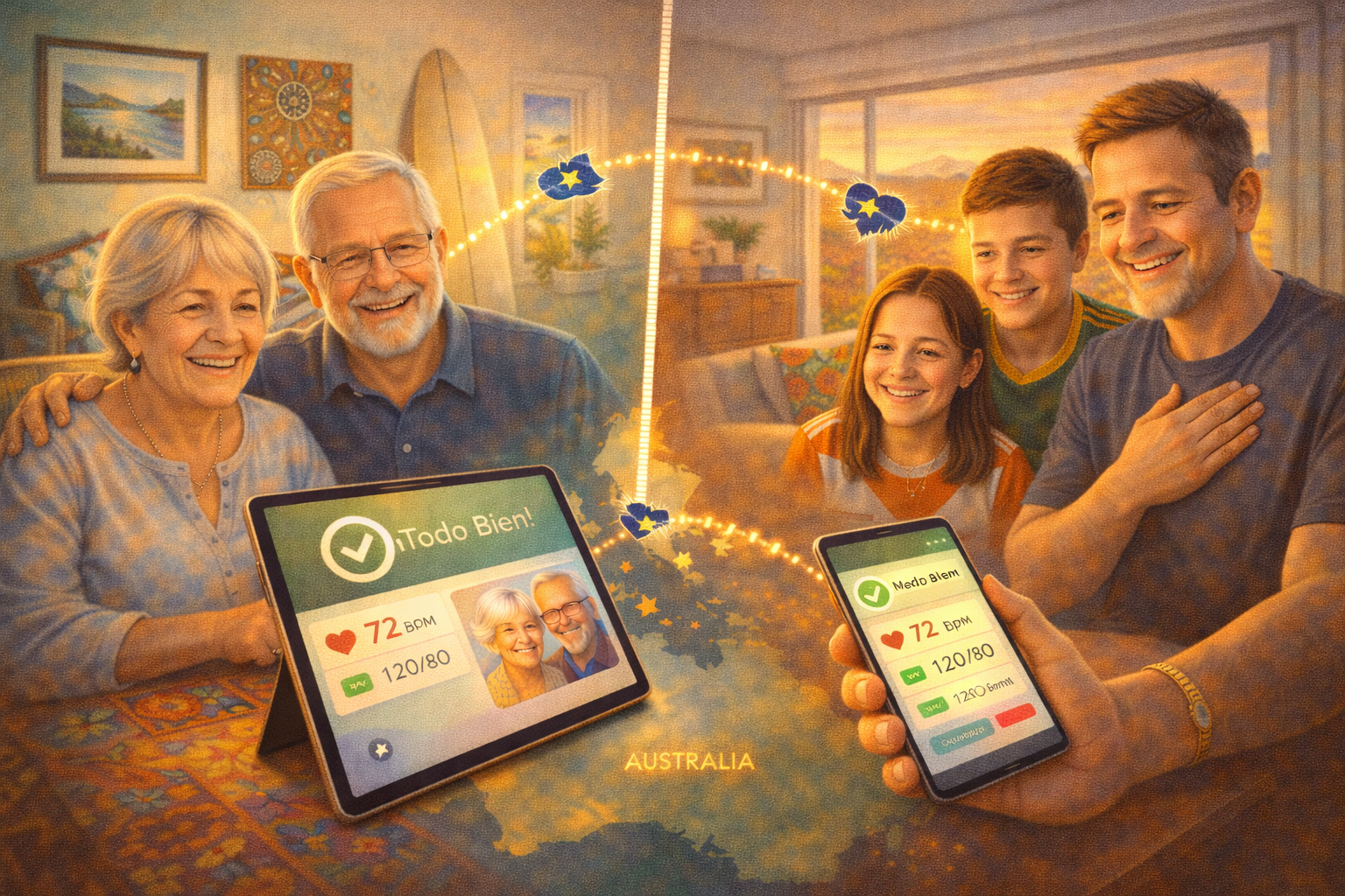 Australian Families connecting across oceans