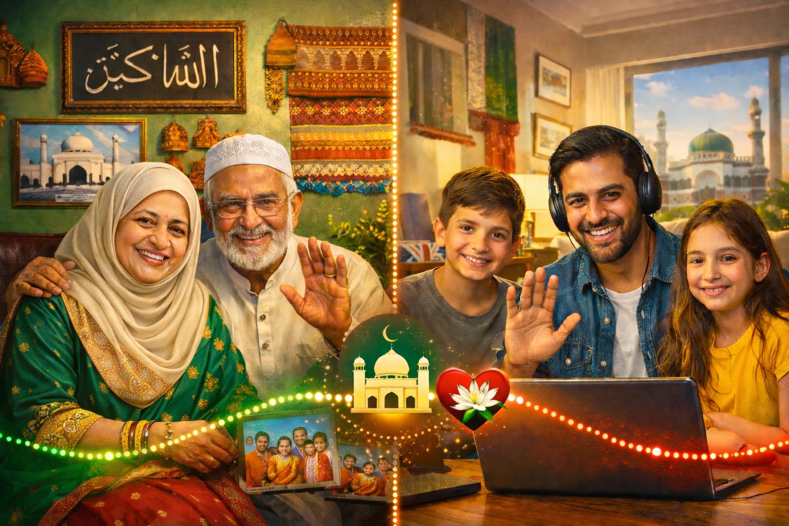 Bangladeshi families connecting across oceans