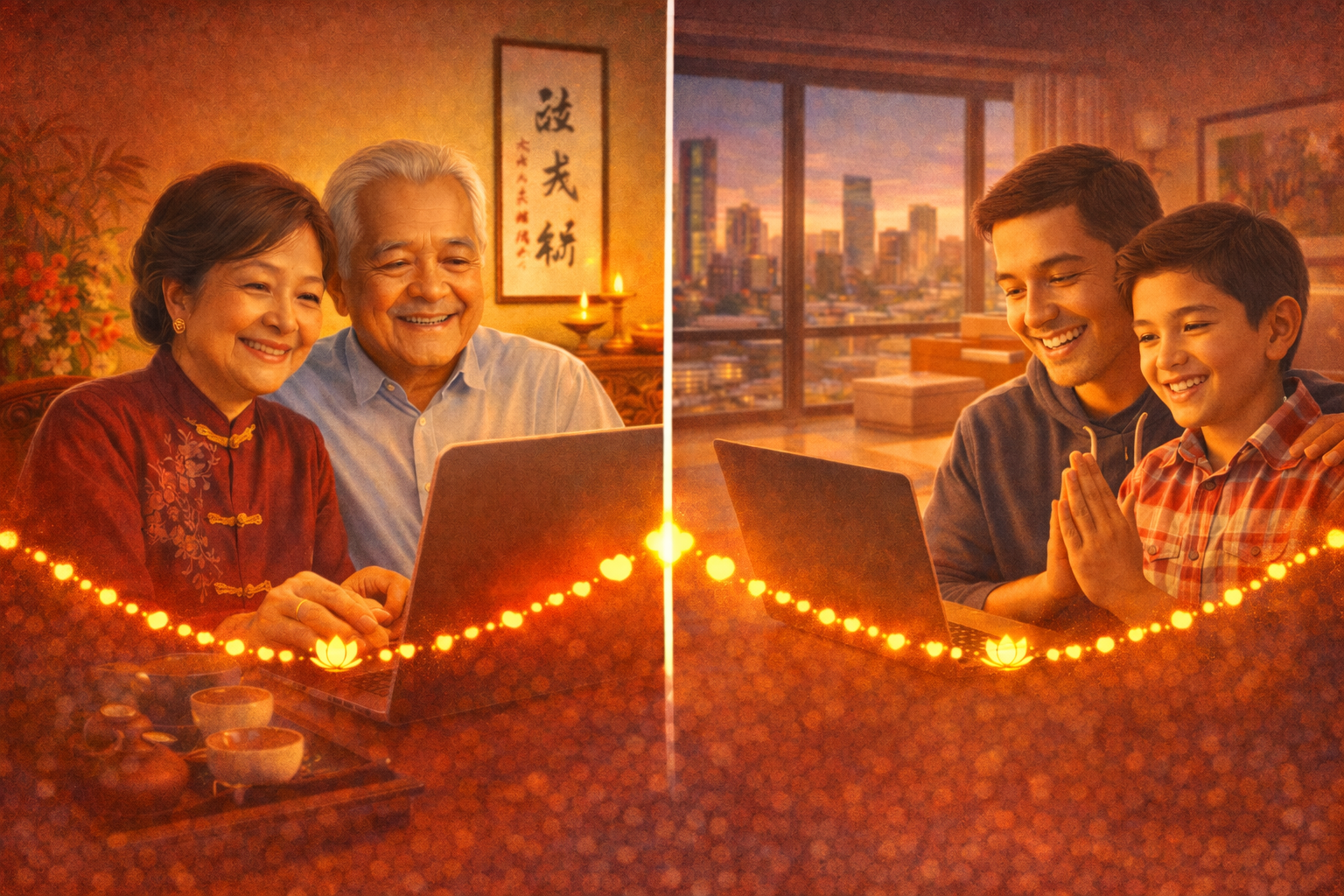 Chinese Families connecting across oceans