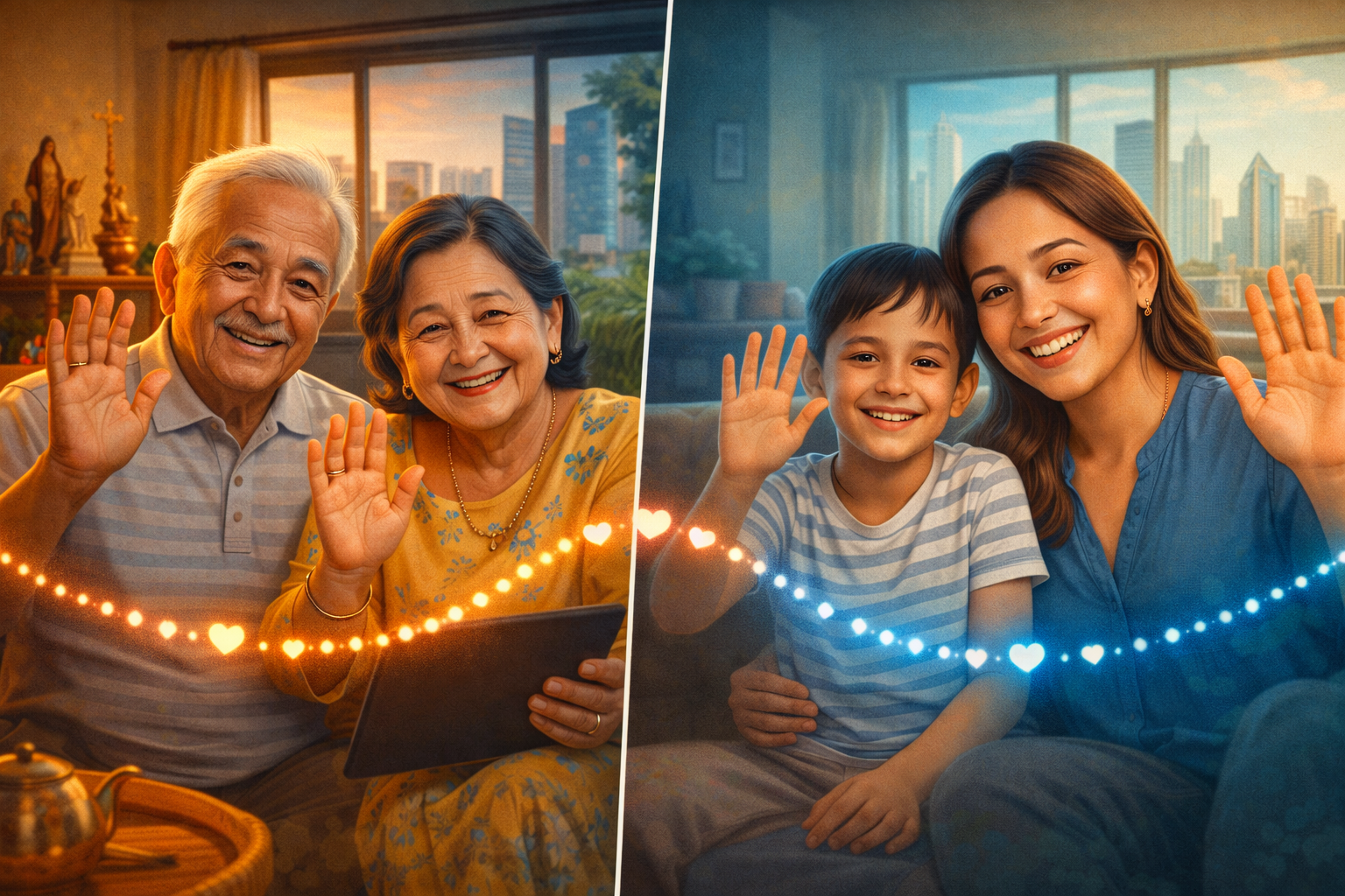 Filipino Families connecting across oceans