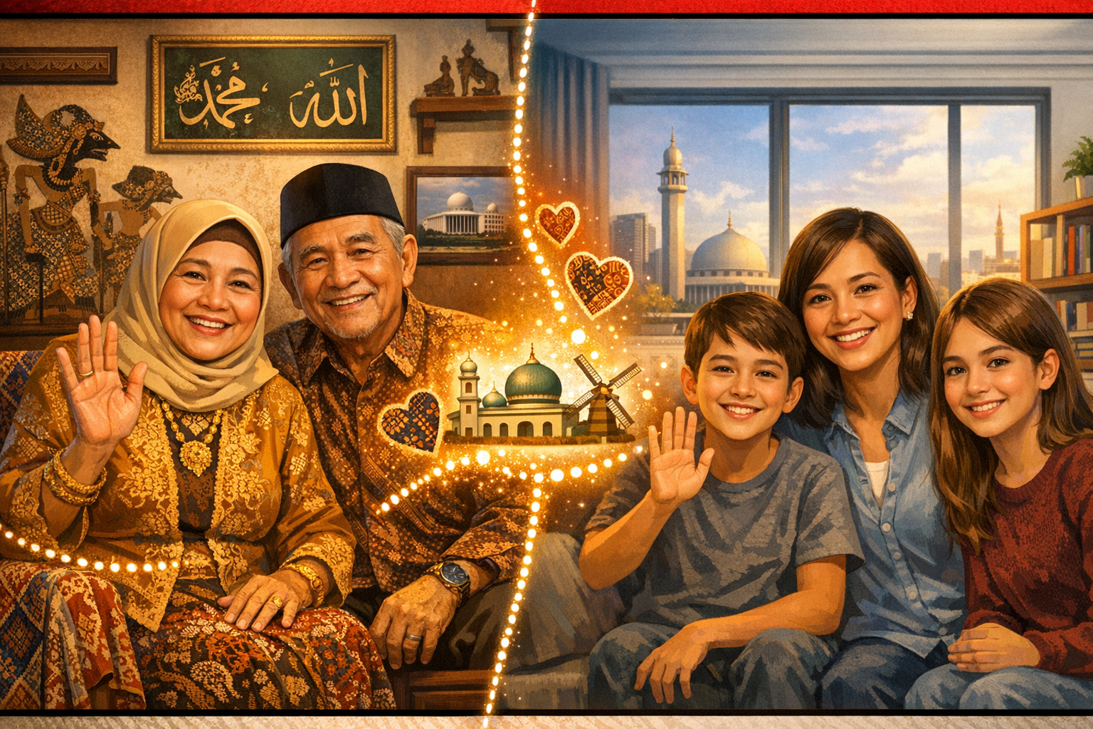 Indonesian families connecting across oceans