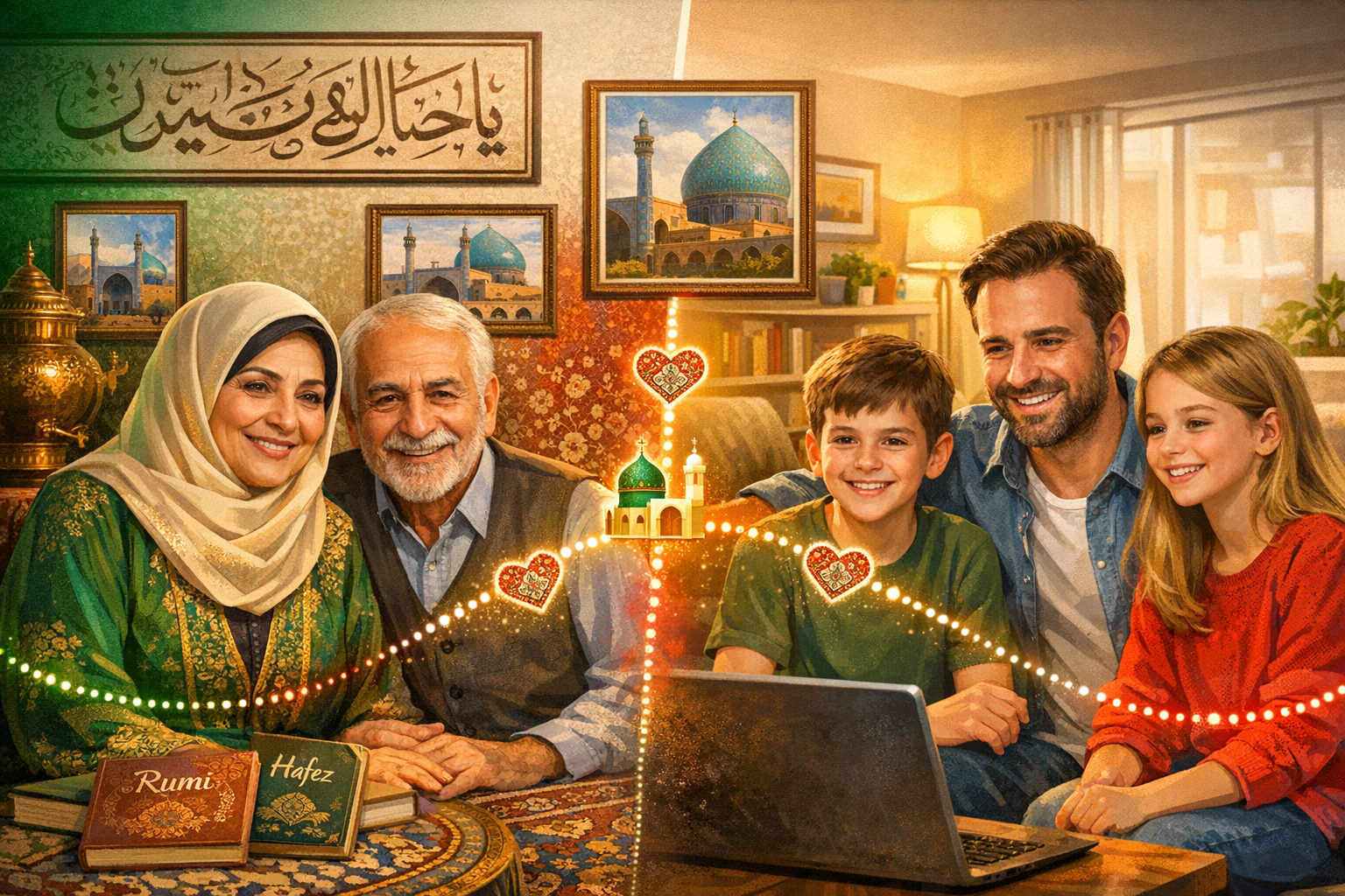 Iranian families connecting across oceans