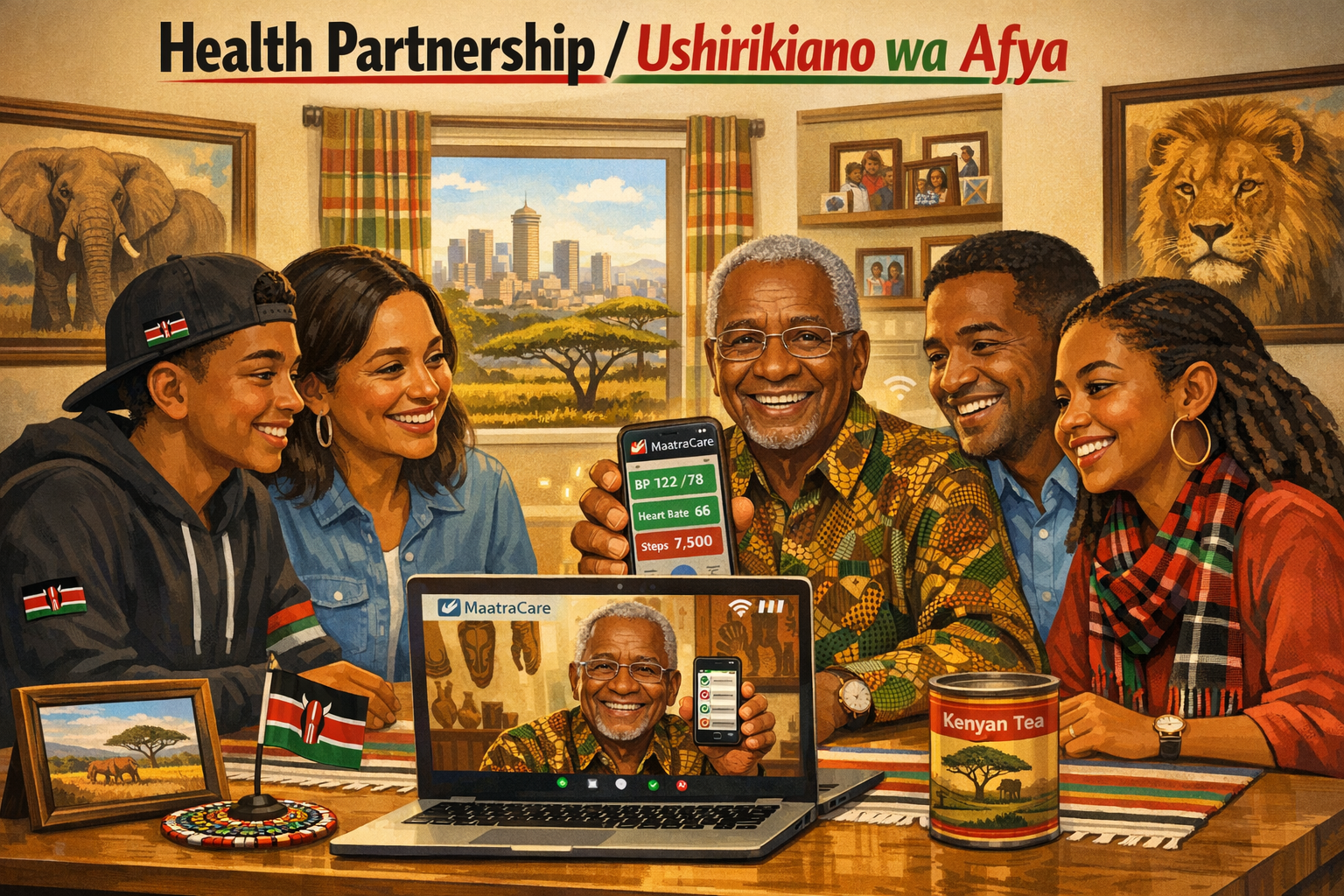 Kenyan families connecting across oceans