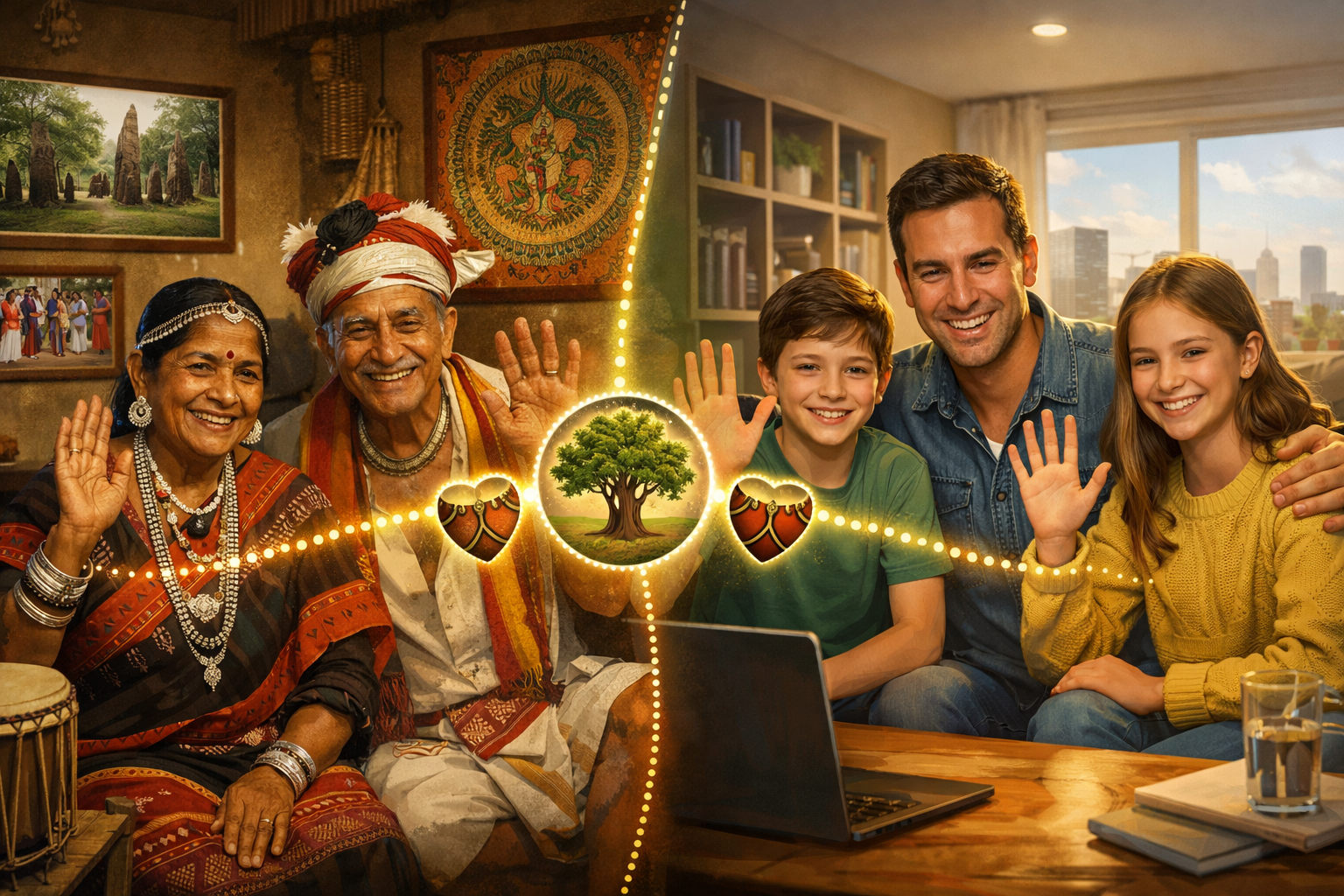 कुड़ुख़ परिवार केय जुड़ाव