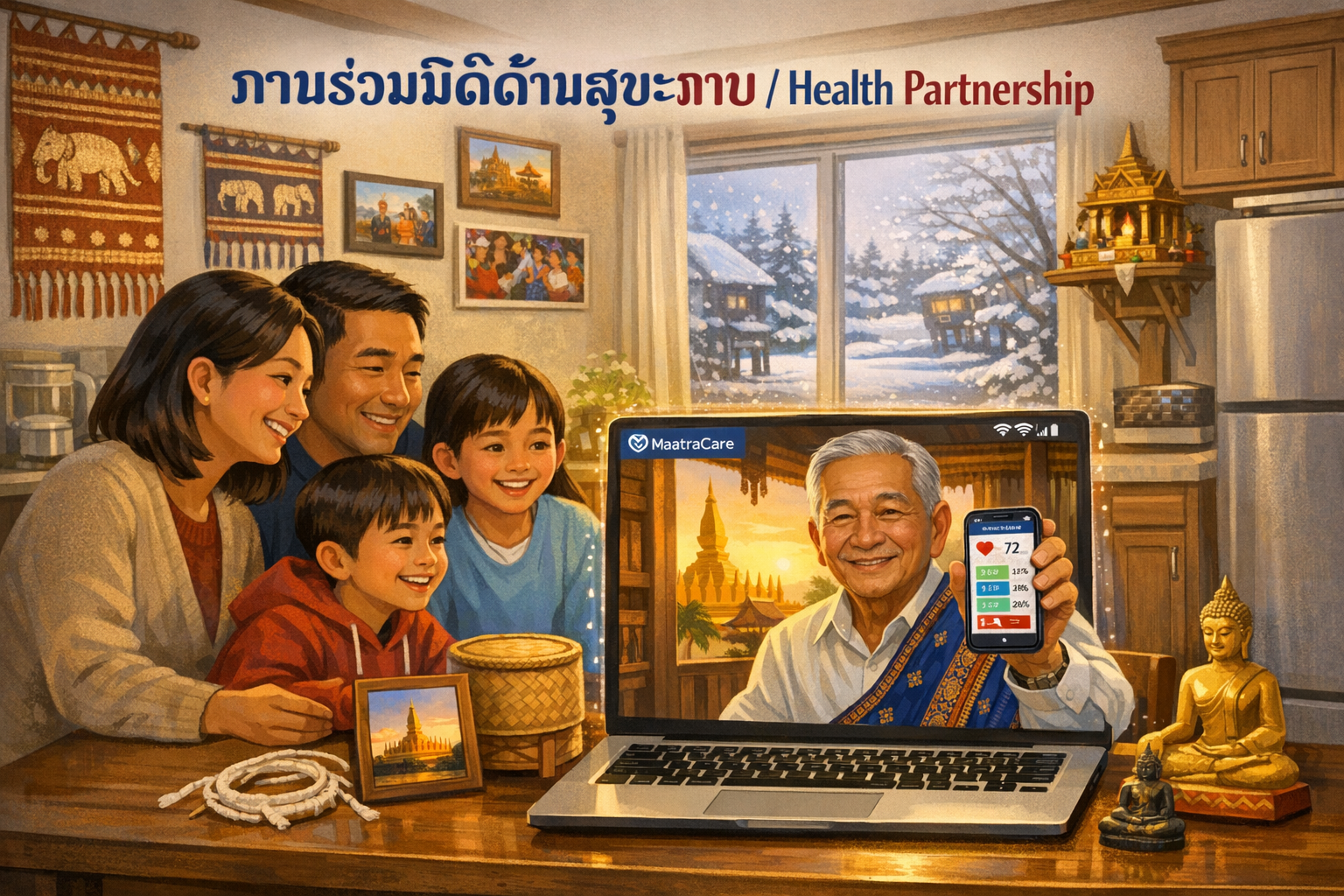 Lao families connecting across oceans