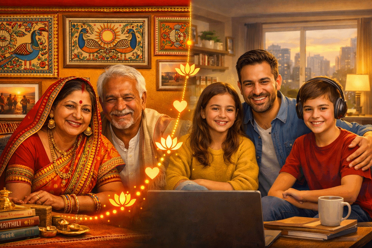 मैथिली परिवारक संयोग