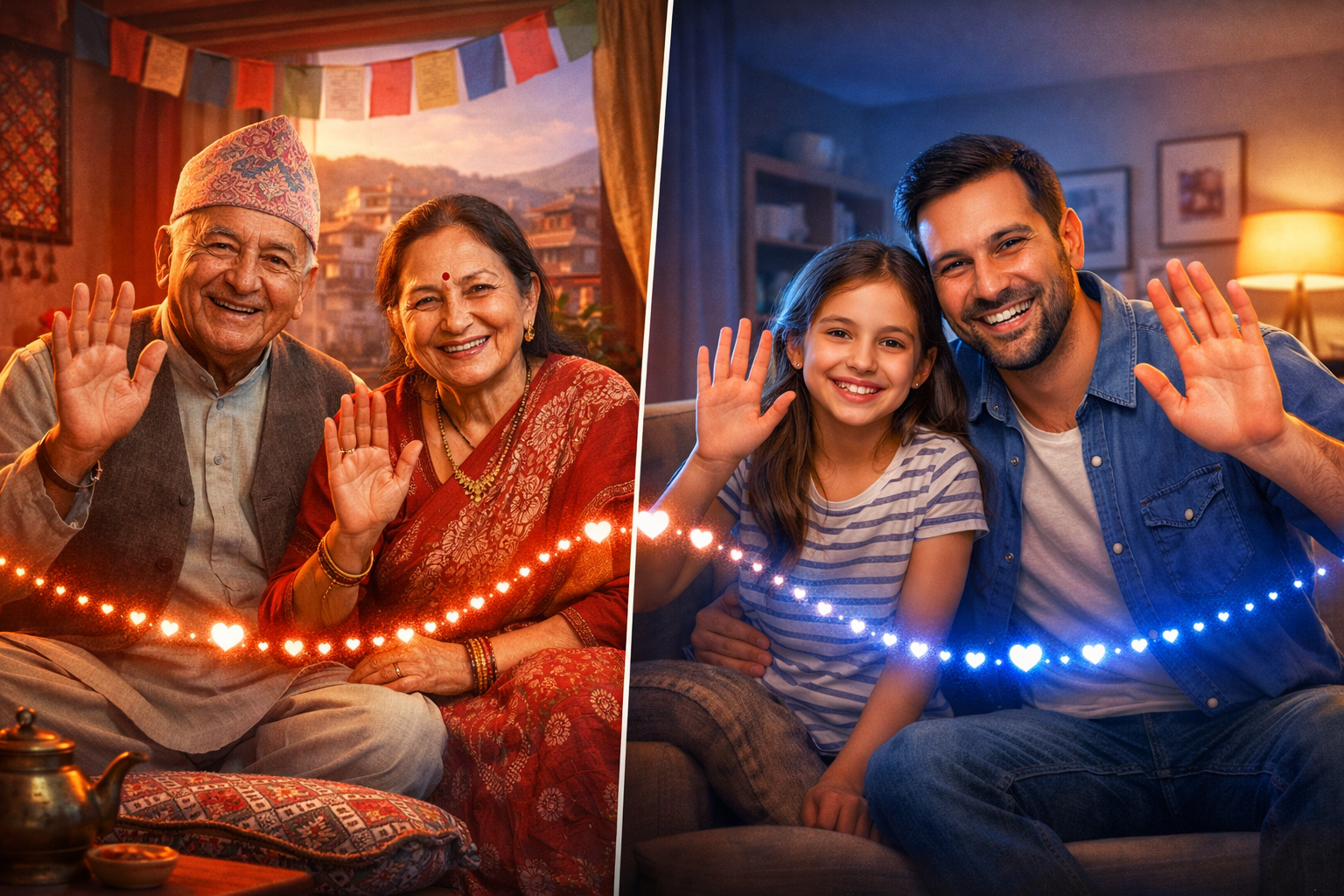 Nepali Families connecting across oceans