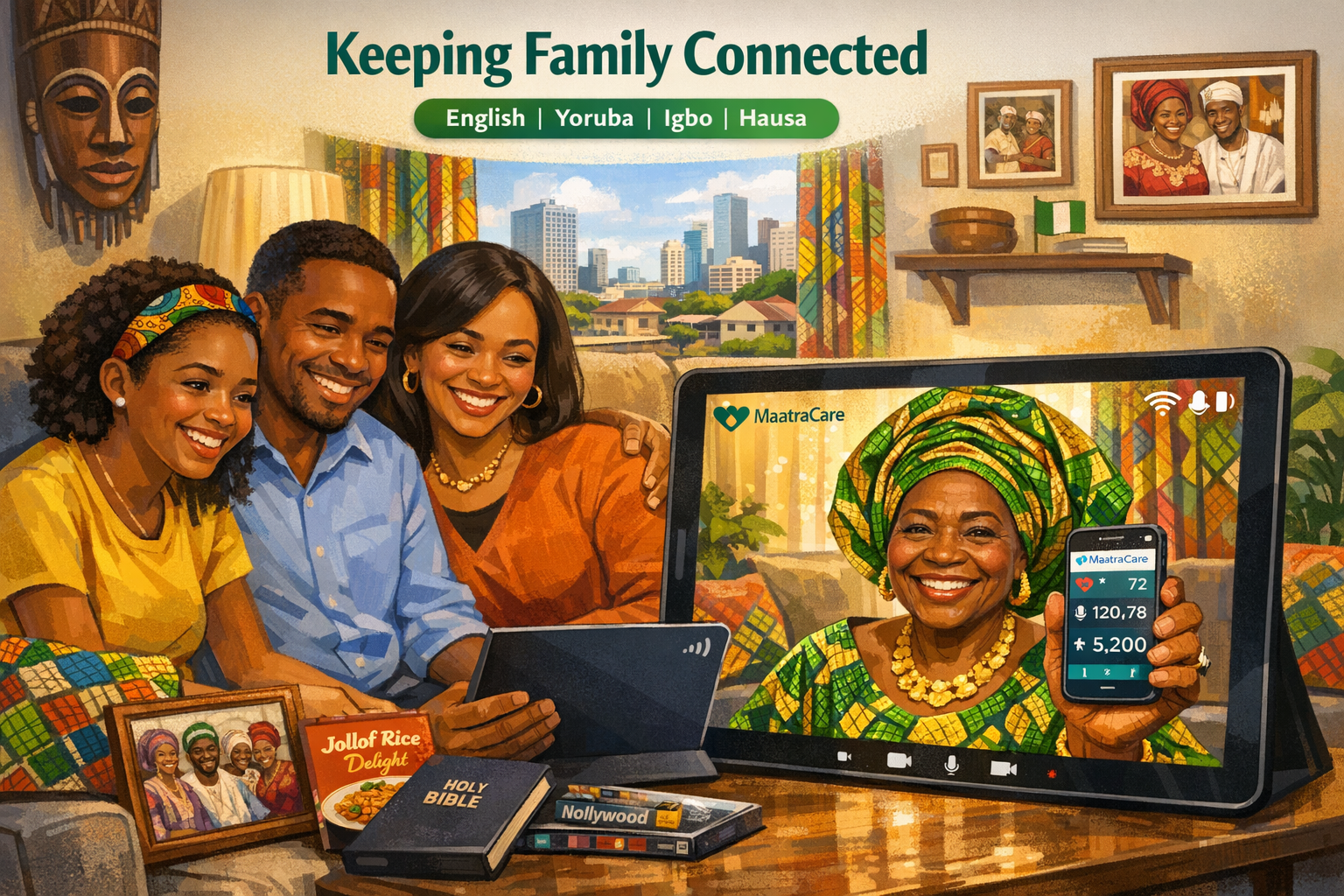 Nigerian Families connecting across oceans