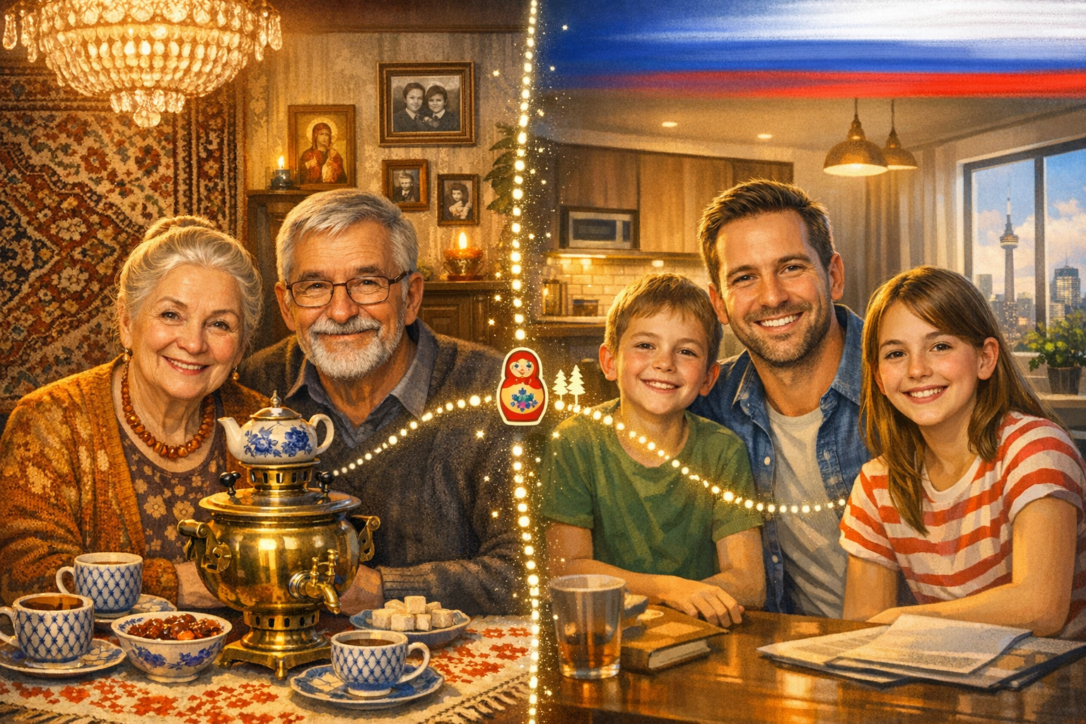 Russian Families connecting across oceans