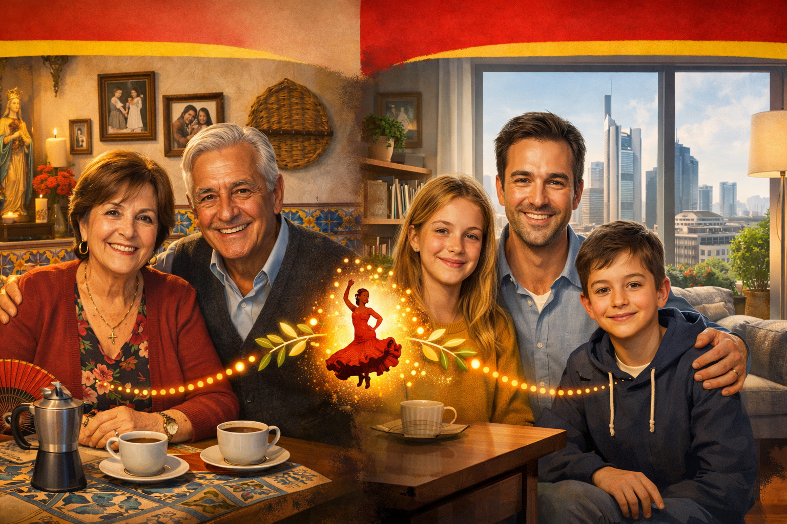 Spanish families connecting across oceans