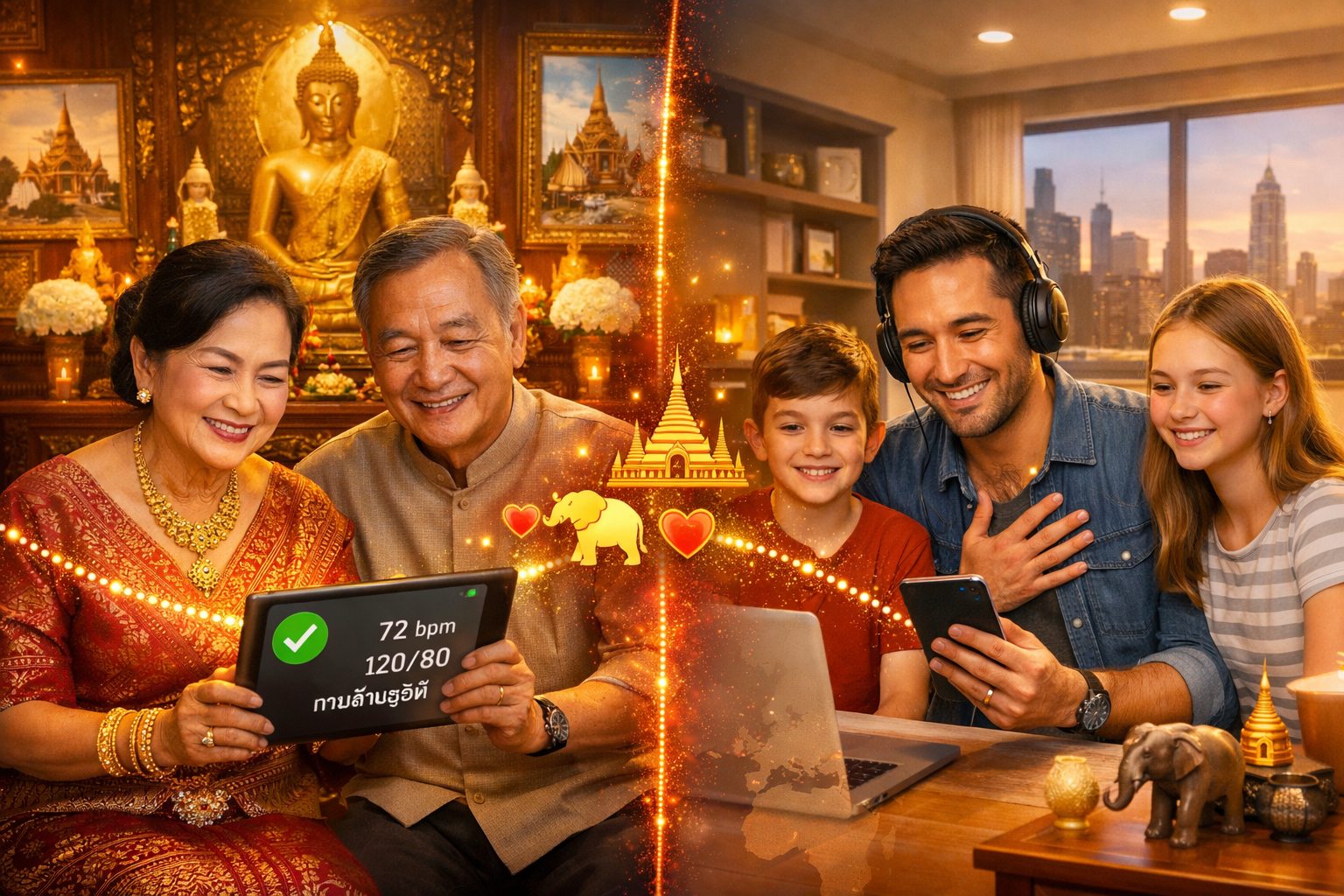 Thai families connecting across oceans