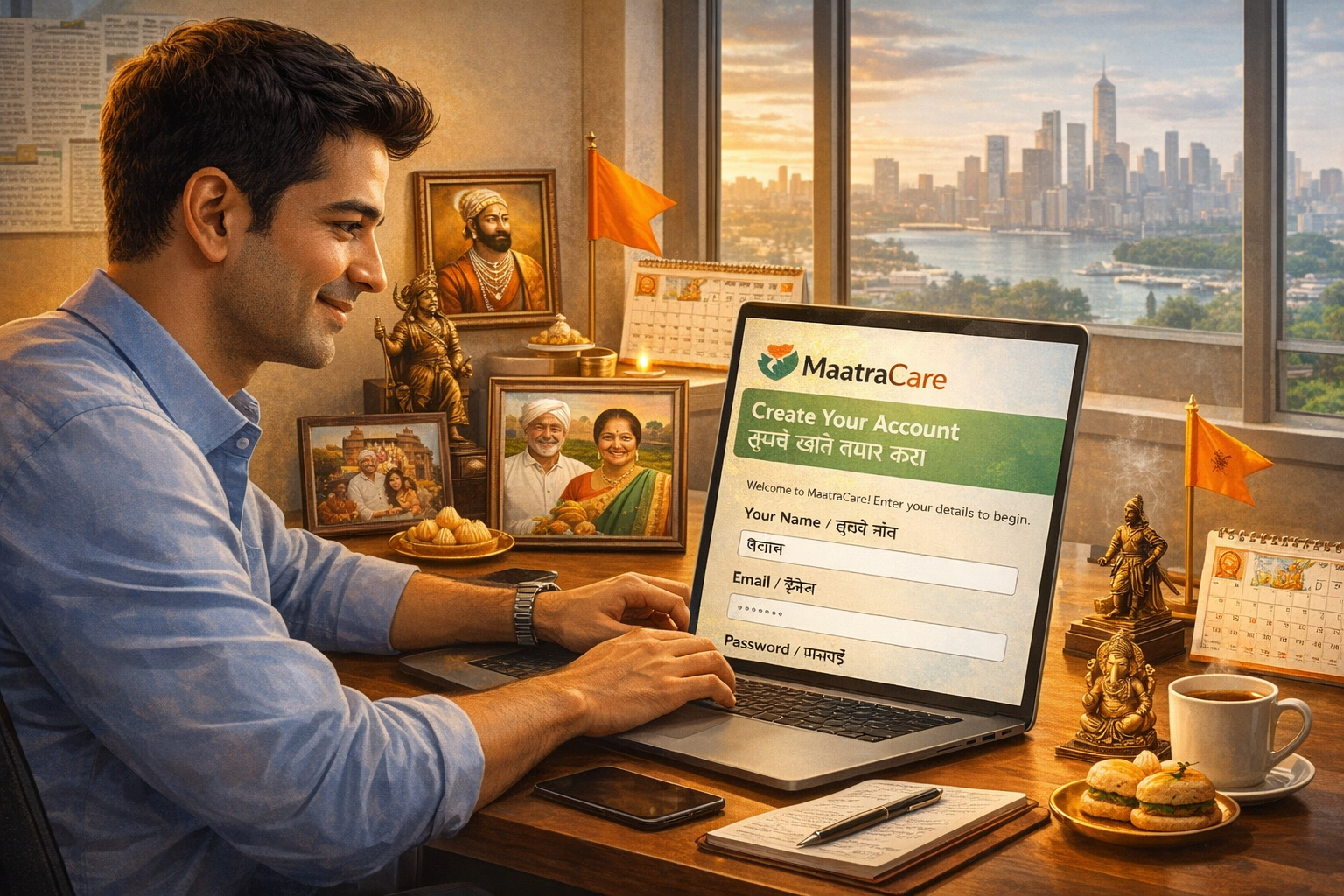 खाते तयार करा