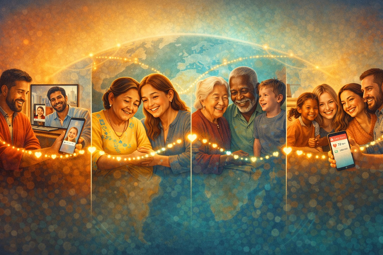 Global families connected across oceans